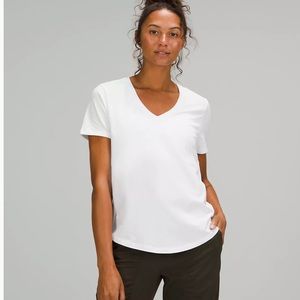 Lululemon gray/blue Love V-Neck T-Shirt